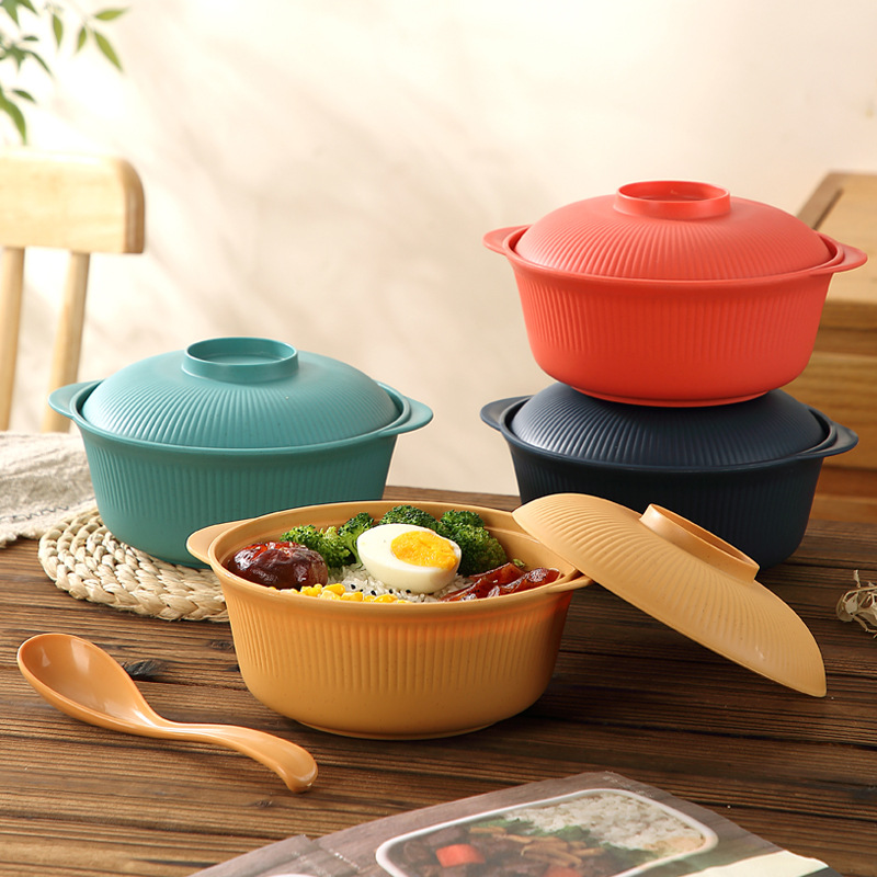 Dim Sum Basket - PP Plastic Casserole Ramenkom Soepkom Rijstkom