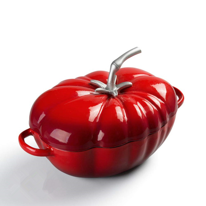 Cast Iron Corn - 25 cm tomaat geëmailleerde gietijzeren Nederlandse