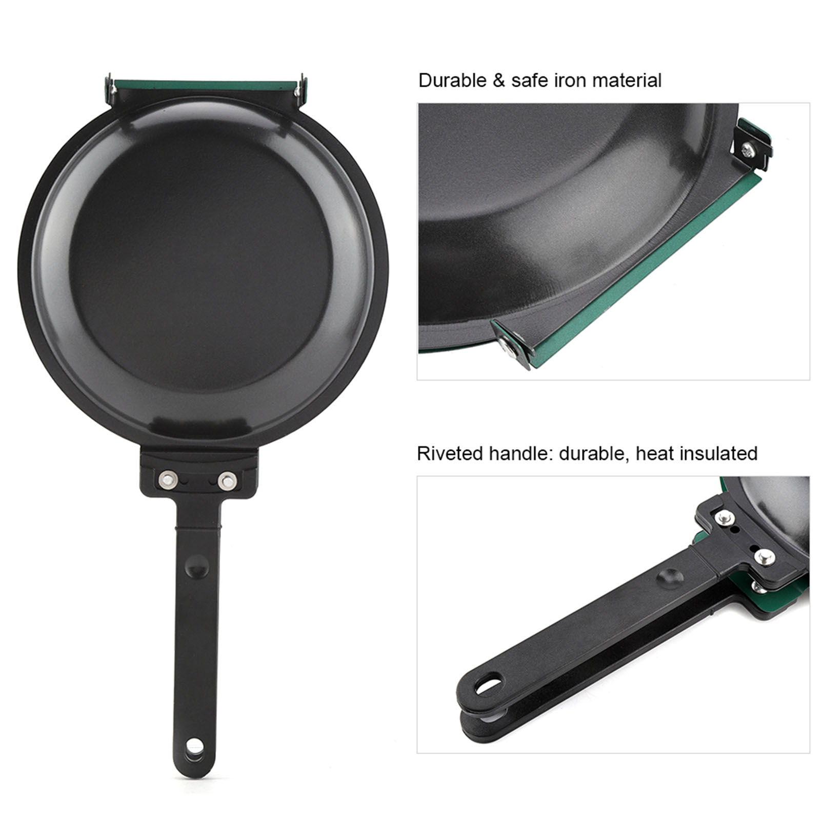 Dubbelzijdig titanium stalen c - Mini Pancake Griddle recensie en prijs