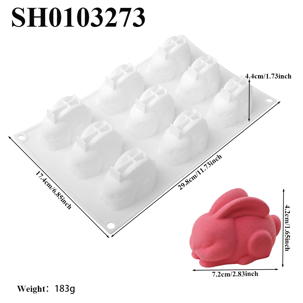 9-cellige chokolade cakevorm m - Bunny Cake Mold recensie en prijs